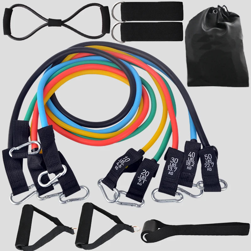 SET DE 5 LIGAS DE RESISTENCIA (KIT DE 10 PIEZAS)