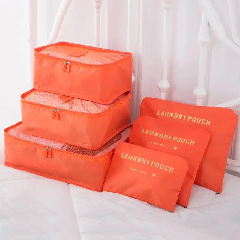 SET ORGANIZADOR PARA MALETA DE VIAJE (6 PIEZAS)