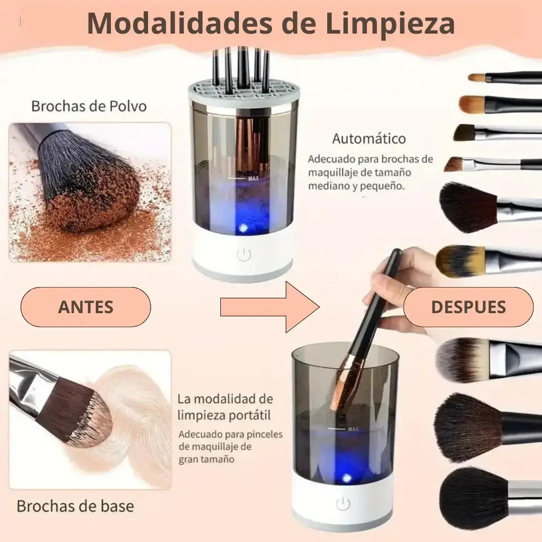 LIMPIADOR DE BROCHAS DE MAQUILLAJE ELÉCTRICO